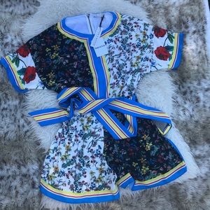 Alice + Olivia Romper Shorts Jumpsuit